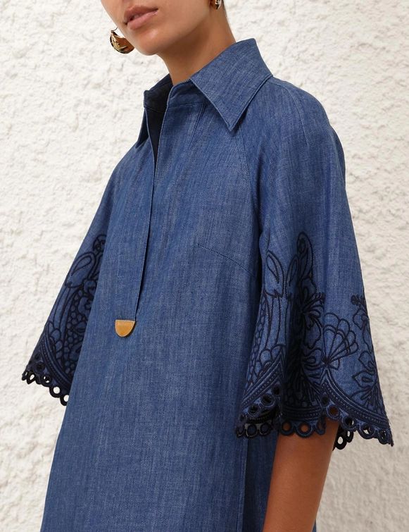 Long Embroidery Dress