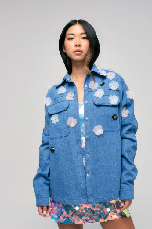 DENIM LONG SLEEVS JACKET